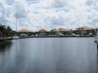 The end of the canal has a wide turning basin.